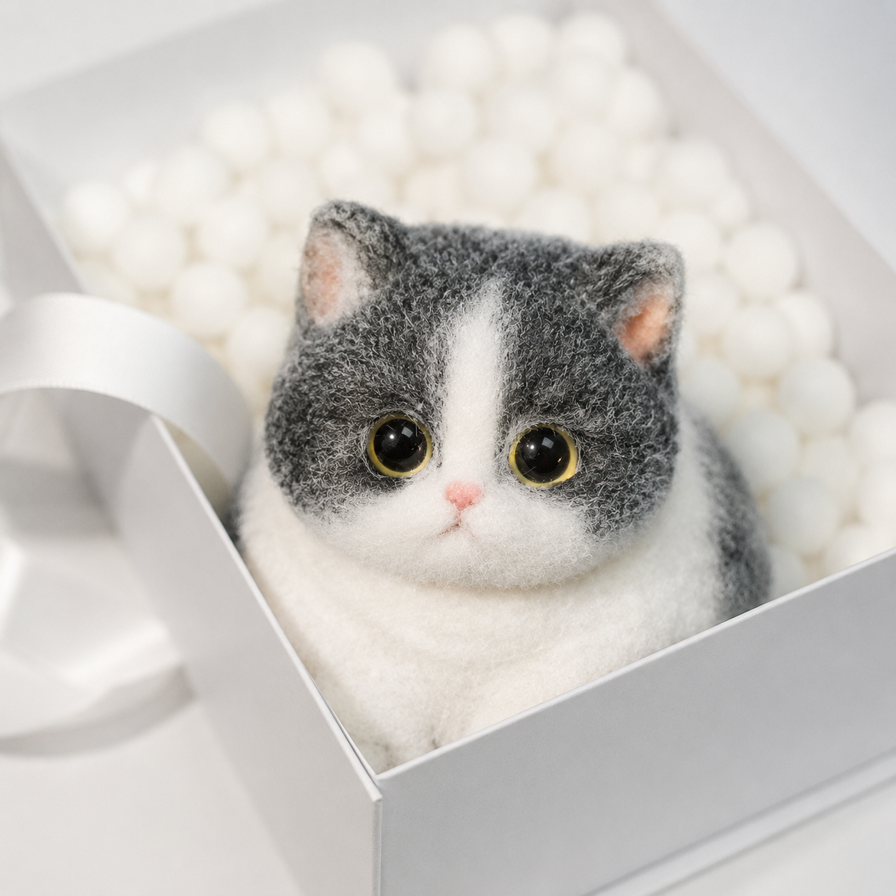 White Chubby Cat
