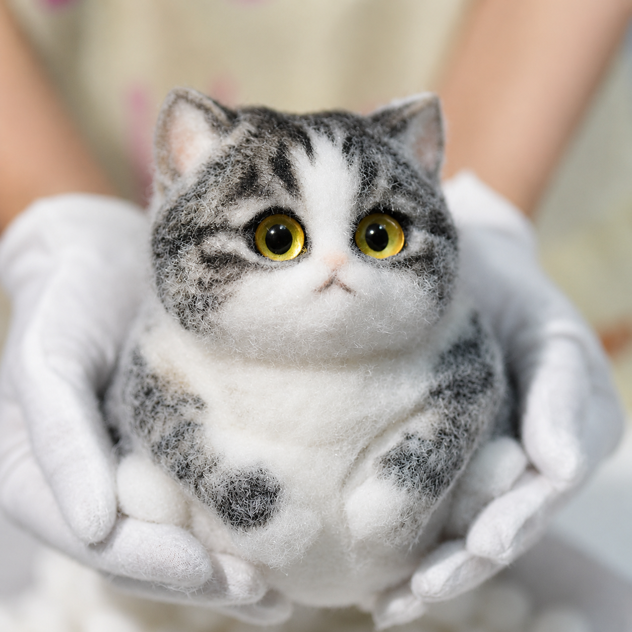 Gray Squishy Chubby kitty