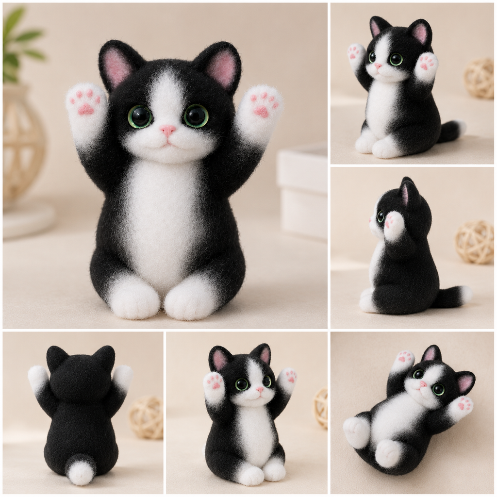 Raising Paw Squishy Cat