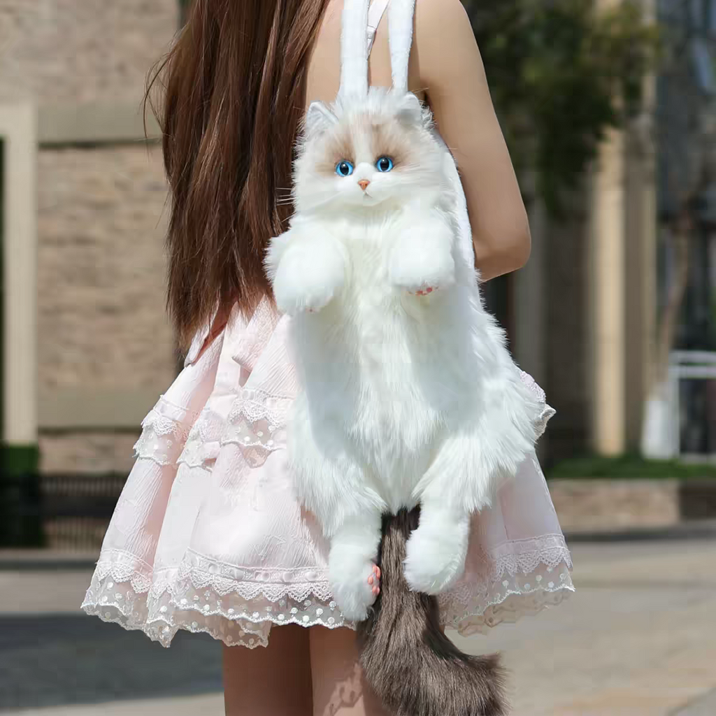 Plush Furr Cat Backpacks