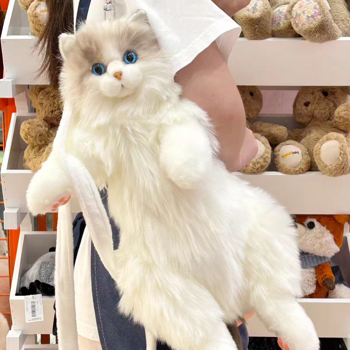 Plush Furr Cat Backpacks